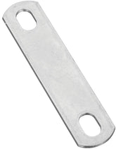 National Hardware 2191BC Series N222-331 U-Bolt Plate, 4.88 in L, 1.02 in W, 0.44 in Bolt Hole, Steel, Zinc